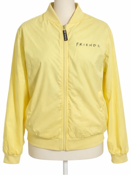 FRIENDS Jackets & Blazers - FRIENDS yellow Central Perk Bomber Jacket Size Medium